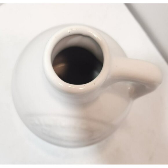 Vtg Harris Potteries Chicago White Stoneware 1/2 Gal Jug Peppermint French Chic - Picture 5 of 10